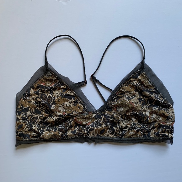 FREE PEOPLE INTIMATELY ON THE EDGE PRINT BRALETTE - Picture 11 of 14